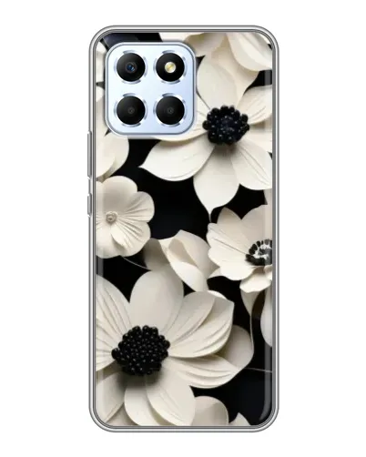 Чехол для Huawei Honor X6 с картинкой «Объемные белые цветы» Чехол для Huawei Honor X6 с картинкой «Объемные белые цветы»