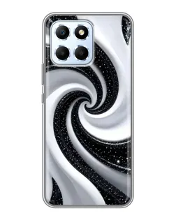 Чохол для Huawei Honor X6 з картинкою «Чорно-біла спіраль»