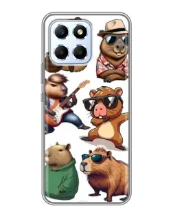 Чохол для Huawei Honor X6 з картинкою «Круті капібари музиканти» Чохол для Huawei Honor X6 з картинкою «Круті капібари музиканти»