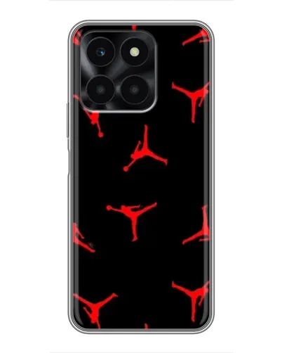 Чехол для Huawei Honor X6a с картинкой «Jordan Red Pattern»