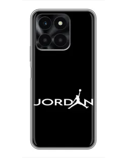 Чехол для Huawei Honor X6a с картинкой «Jordan White Logo» Чехол для Huawei Honor X6a с картинкой «Jordan White Logo»
