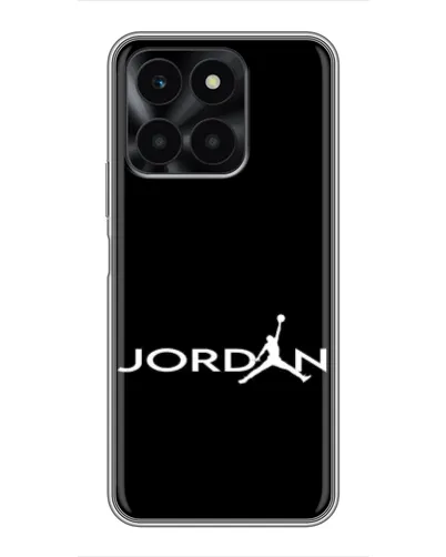 Чехол для Huawei Honor X6a с картинкой «Jordan White Logo»