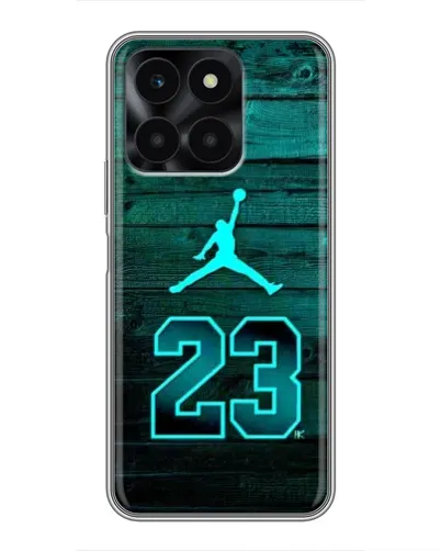 Чехол для Huawei Honor X6a с картинкой «Jordan Cyan 23»
