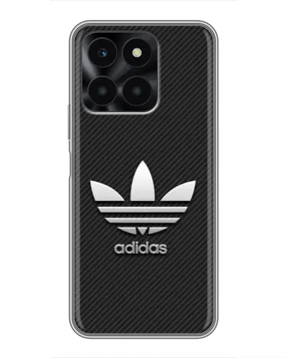 Чохол для Huawei Honor X6a з картинкою «Adidas Карбонова текстура» Чохол для Huawei Honor X6a з картинкою «Adidas Карбонова текстура»