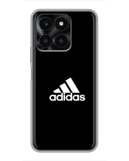 Чохол для Huawei Honor X6a з картинкою «Чорна класика Adidas»