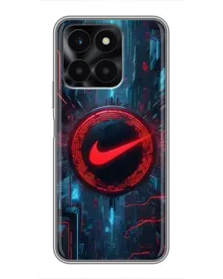 Чохол для Huawei Honor X6a з картинкою «Техногенний стиль Nike»