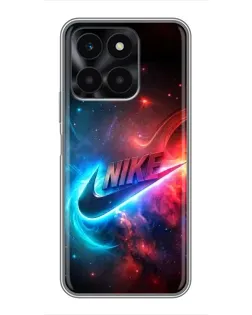 Чохол для Huawei Honor X6a з картинкою «Вогняний логотип Nike»