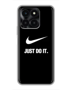Чохол для Huawei Honor X6a з картинкою «Класичний принт Nike»
