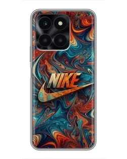 Чохол для Huawei Honor X6a з картинкою «Nike в абстракції»