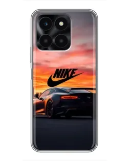 Чохол для Huawei Honor X6a з картинкою «Nike та суперкар»