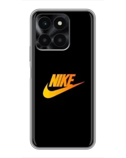 Чохол для Huawei Honor X6a з картинкою «Золотий логотип Nike»