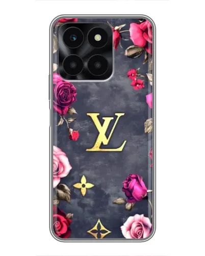 Чехол для Huawei Honor X6a с картинкой «Цветочный Louis Vuitton»