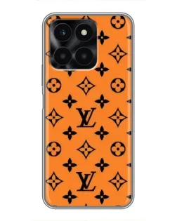 Чехол для Huawei Honor X6a с картинкой «Оранжевый стиль LV» Чехол для Huawei Honor X6a с картинкой «Оранжевый стиль LV»