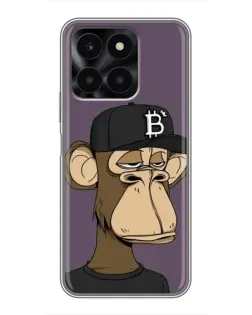 Чехол для Huawei Honor X6a с картинкой «Bored Ape в кепке» Чехол для Huawei Honor X6a с картинкой «Bored Ape в кепке»