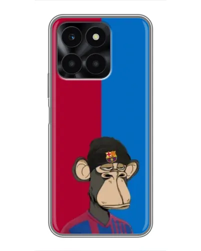 Чехол для Huawei Honor X6a с картинкой «Bored Ape — фанат Барсы» Чехол для Huawei Honor X6a с картинкой «Bored Ape — фанат Барсы»