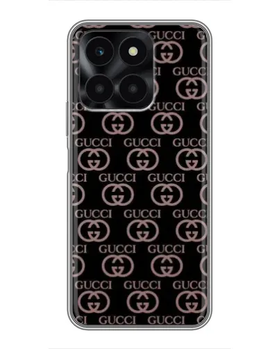 Чехол для Huawei Honor X6a с картинкой «Классическая монограмма Gucci»