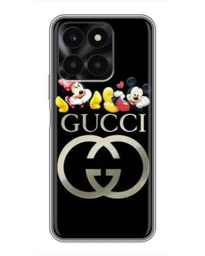 Чехол для Huawei Honor X6a с картинкой «Gucci — герои Disney»
