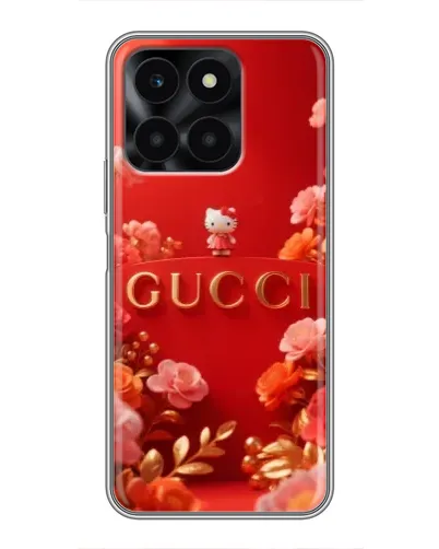Чехол для Huawei Honor X6a с картинкой «Gucci — золотой сад»