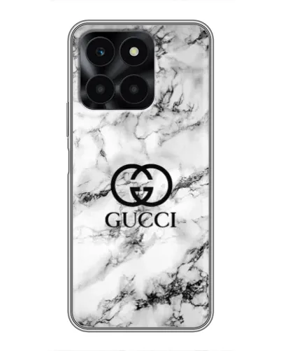 Чехол для Huawei Honor X6a с картинкой «Gucci — мраморный шик»