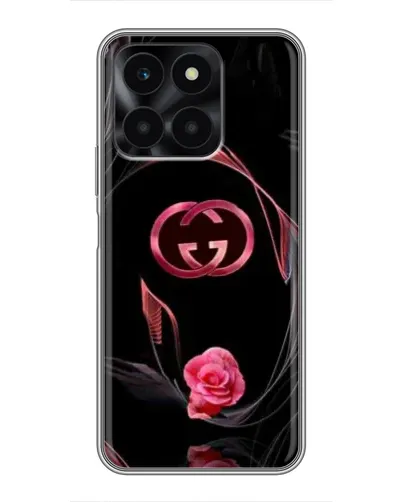 Чехол для Huawei Honor X6a с картинкой «Gucci — неоновая роза»