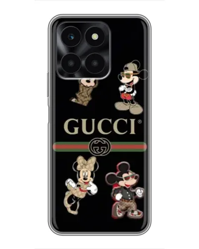 Чехол для Huawei Honor X6a с картинкой «Gucci — герои Disney и монограмма» Чехол для Huawei Honor X6a с картинкой «Gucci — герои Disney и монограмма»