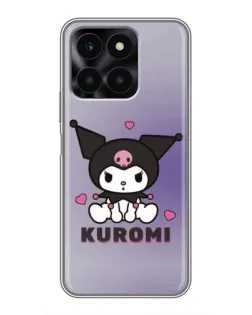 Чехол для Huawei Honor X6a с картинкой «Kuromi — фиолетовый арт» Чехол для Huawei Honor X6a с картинкой «Kuromi — фиолетовый арт»
