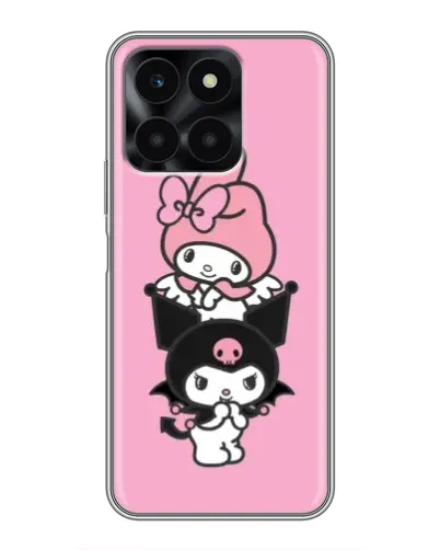 Чехол для Huawei Honor X6a с картинкой «My Melody и Kuromi» Чехол для Huawei Honor X6a с картинкой «My Melody и Kuromi»
