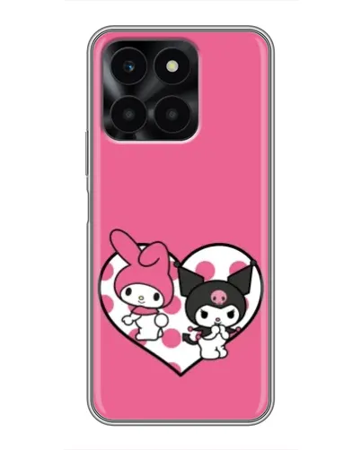 Чехол для Huawei Honor X6a с картинкой «Kuromi и My Melody» Чехол для Huawei Honor X6a с картинкой «Kuromi и My Melody»
