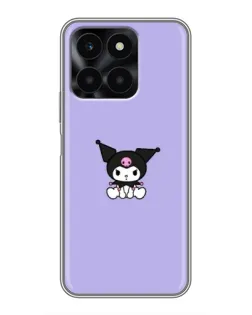 Чехол для Huawei Honor X6a с картинкой «Kuromi — фиолетовый минимализм» Чехол для Huawei Honor X6a с картинкой «Kuromi — фиолетовый минимализм»
