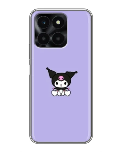 Чехол для Huawei Honor X6a с картинкой «Kuromi — фиолетовый минимализм» Чехол для Huawei Honor X6a с картинкой «Kuromi — фиолетовый минимализм»