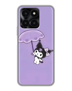 Чехол для Huawei Honor X6a с картинкой «Kuromi с зонтиком» Чехол для Huawei Honor X6a с картинкой «Kuromi с зонтиком»