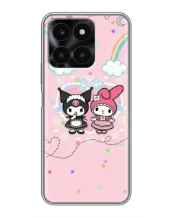 Чехол для Huawei Honor X6a с картинкой «My Melody и Kuromi» Чехол для Huawei Honor X6a с картинкой «My Melody и Kuromi»