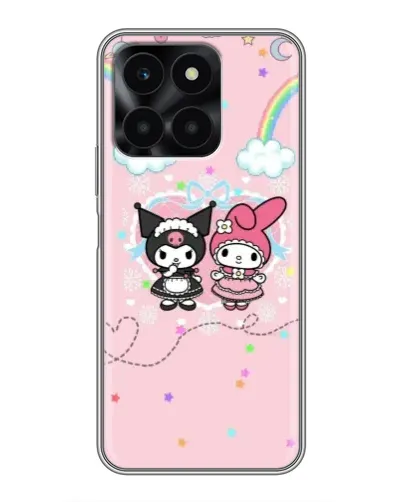 Чехол для Huawei Honor X6a с картинкой «My Melody и Kuromi» Чехол для Huawei Honor X6a с картинкой «My Melody и Kuromi»