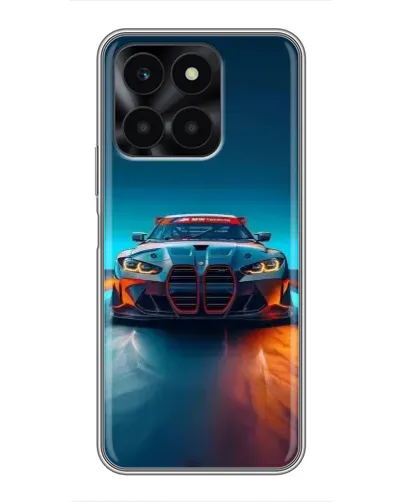 Чехол для Huawei Honor X6a с картинкой «BMW — огни неона» Чехол для Huawei Honor X6a с картинкой «BMW — огни неона»