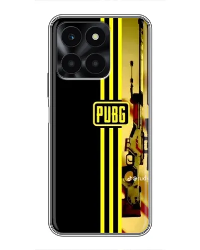 Чехол для Huawei Honor X6a с картинкой «PUBG — камуфляжный шлем»
