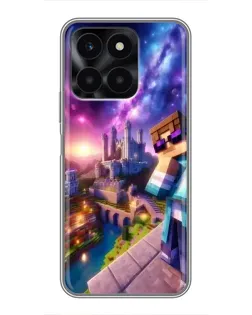 Чехол для Huawei Honor X6a с картинкой «Стив и космос»