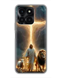 Чохол для Huawei Honor X6a з картинкою «Лев Юди та Світло»