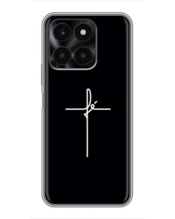 Чехол для Huawei Honor X6a с картинкой «Тонкий крест» Чехол для Huawei Honor X6a с картинкой «Тонкий крест»
