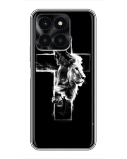 Чехол для Huawei Honor X6a с картинкой «Сияющий крест Jesus» Чехол для Huawei Honor X6a с картинкой «Сияющий крест Jesus»