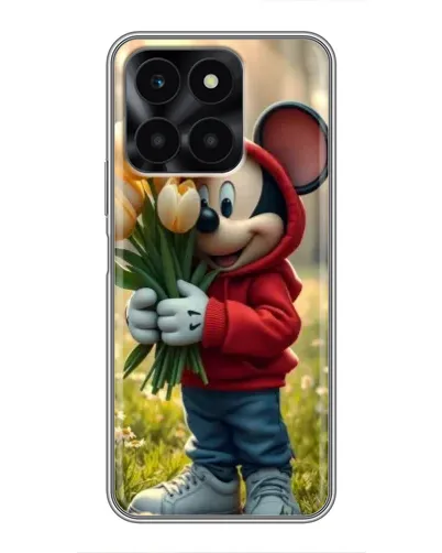 Чехол для Huawei Honor X6a с картинкой «Микки с тюльпанами» Чехол для Huawei Honor X6a с картинкой «Микки с тюльпанами»