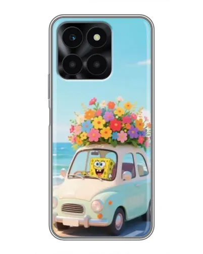 Чехол для Huawei Honor X6a с картинкой «Автомобильное путешествие»