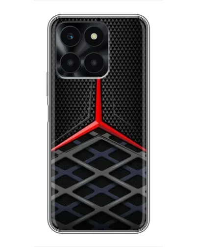 Чехол для Huawei Honor X6a с картинкой «Mercedes Carbon Grid»