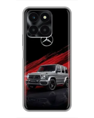 Чехол для Huawei Honor X6a с картинкой «Mercedes G-Class красный»