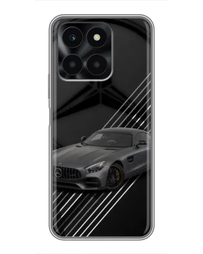 Чехол для Huawei Honor X6a с картинкой «Mercedes AMG — графика»