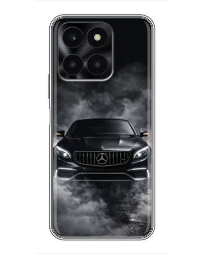 Чехол для Huawei Honor X6a с картинкой «Mercedes в дыму»