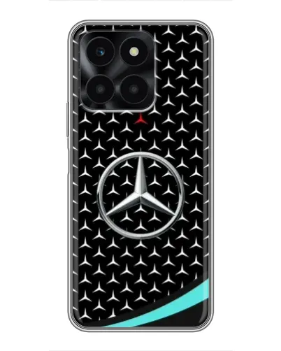 Чехол для Huawei Honor X6a с картинкой «Mercedes — бирюзовый акцент»