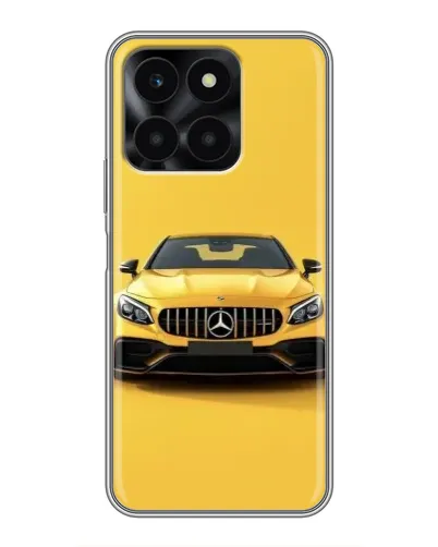 Чехол для Huawei Honor X6a с картинкой «Желтый Mercedes GT»