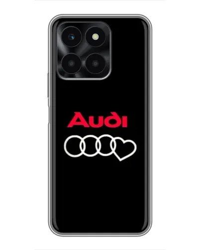 Чехол для Huawei Honor X6a с картинкой «Логотип Audi Heart»