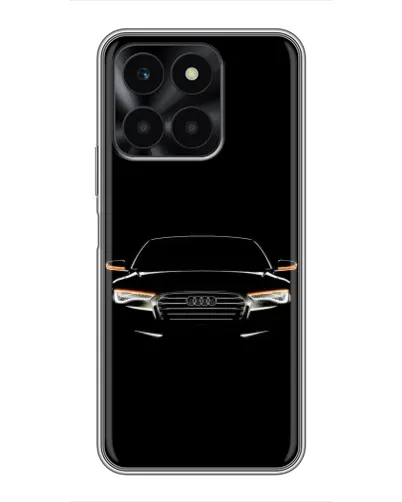 Чехол для Huawei Honor X6a с картинкой «Audi — ночной контур»