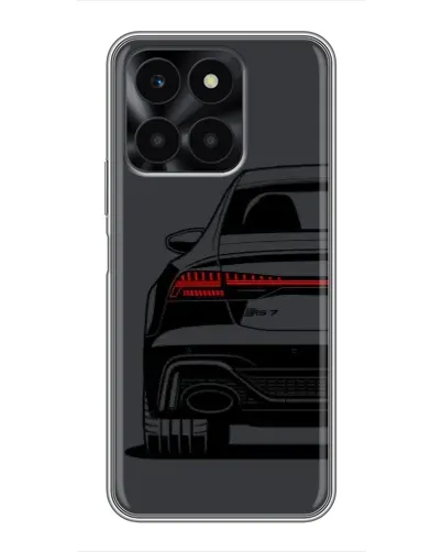 Чехол для Huawei Honor X6a с картинкой «Задняя часть Audi — арт»